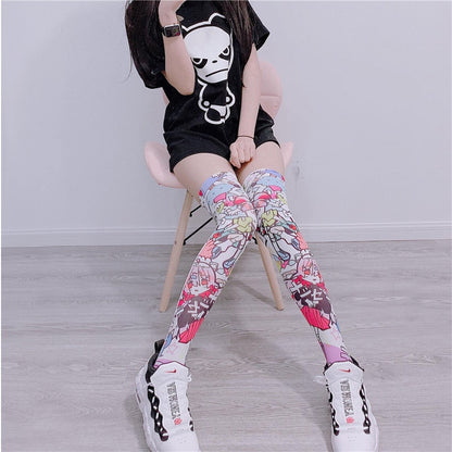 New Socks Fashion Stockings Casual Polyester Thigh High Over Knee High Socks Girls Womens Female Long Knee Sock 2020 5S-SW08